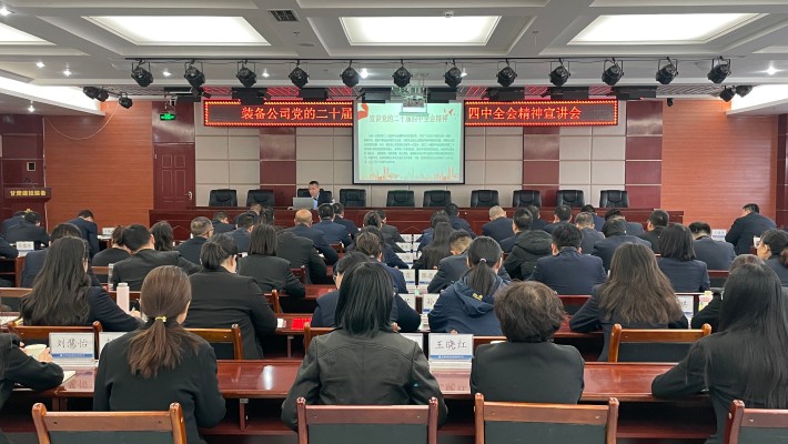 刘亚雄向全体党员干部职工宣讲党的二十届四中全会精神